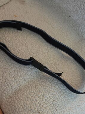 groove Black and Gray Reflective Trim Elastic Belt